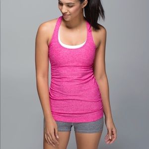 Hot pink Lululemon racer back tank